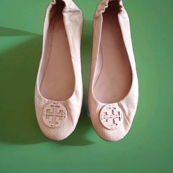 Tory Burch Shoes - Tory Burch Snakeskin Leather Ballet Flats Women Authentic